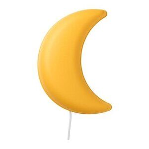 IKEA SMILA MÅNE crescent moon yellow wall lamp